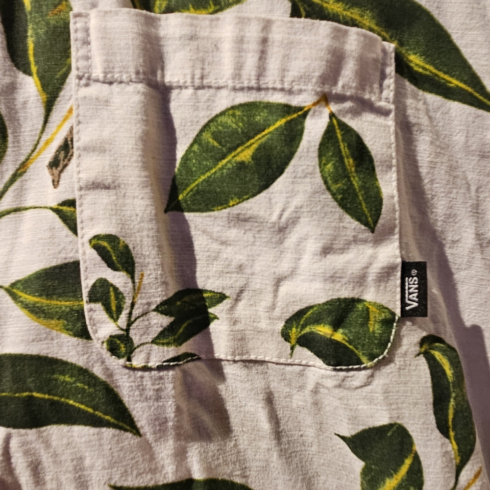 Vans Leaf Pattern Classic Fit Shirt View 3